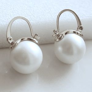 Kate Spade earrings silver pearl earrings